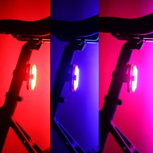 3색 야간 USB충전 자전거후미등 HK219